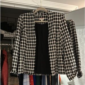 Andree Tweed Blake and White Blazer sz S